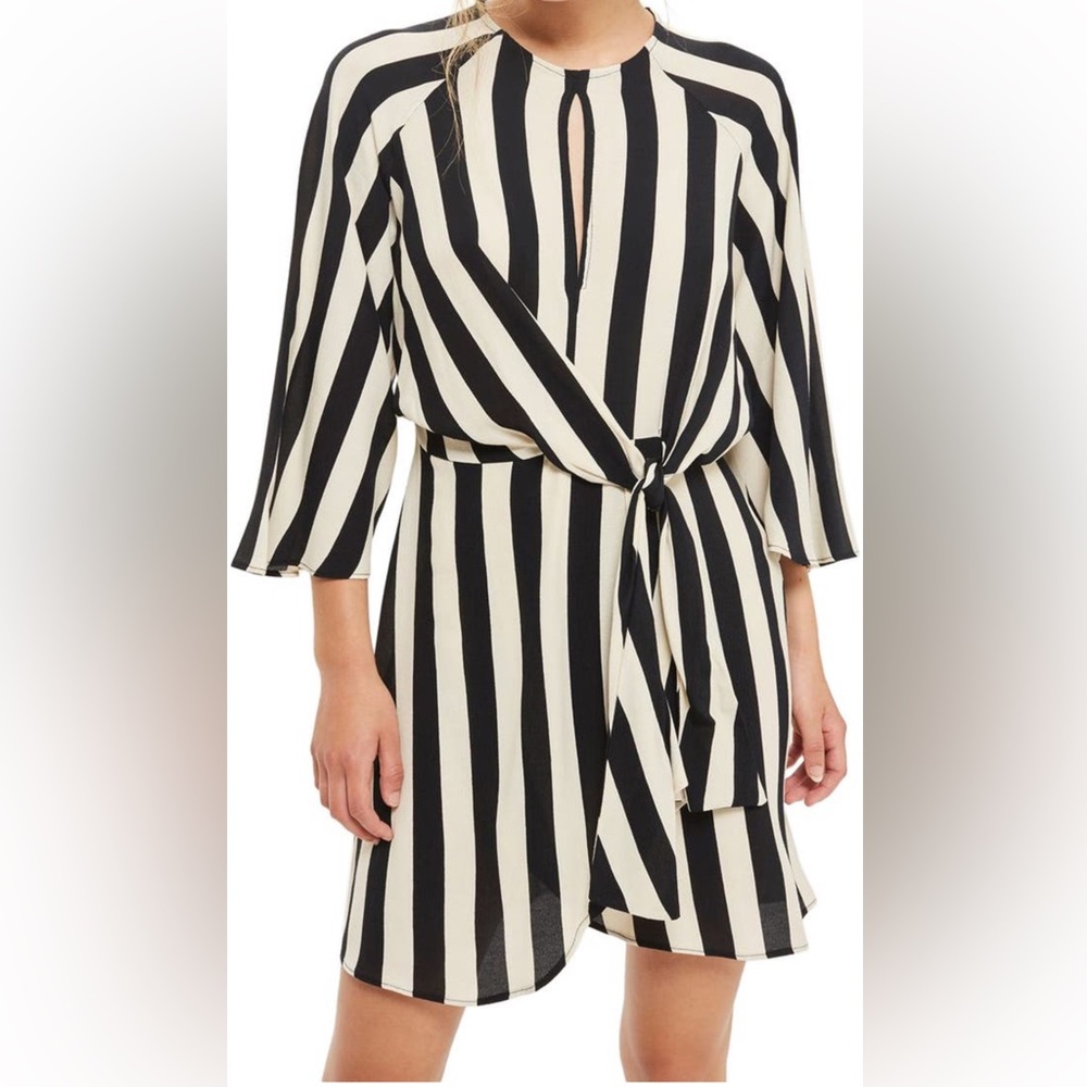 Topshop Humbug Stripe Knot Dress